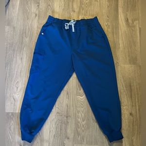Women’s Figs Zamora High Waisted Petite Joggers in Royal Blue! Size Petite XL!